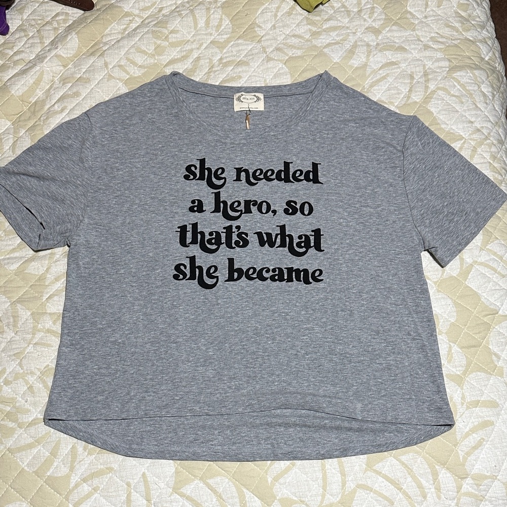 Inspirational Gray Graphic Tee